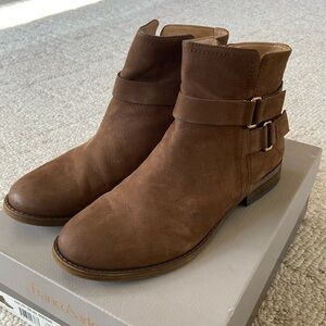 Franco Sarto suede leather ankle boots